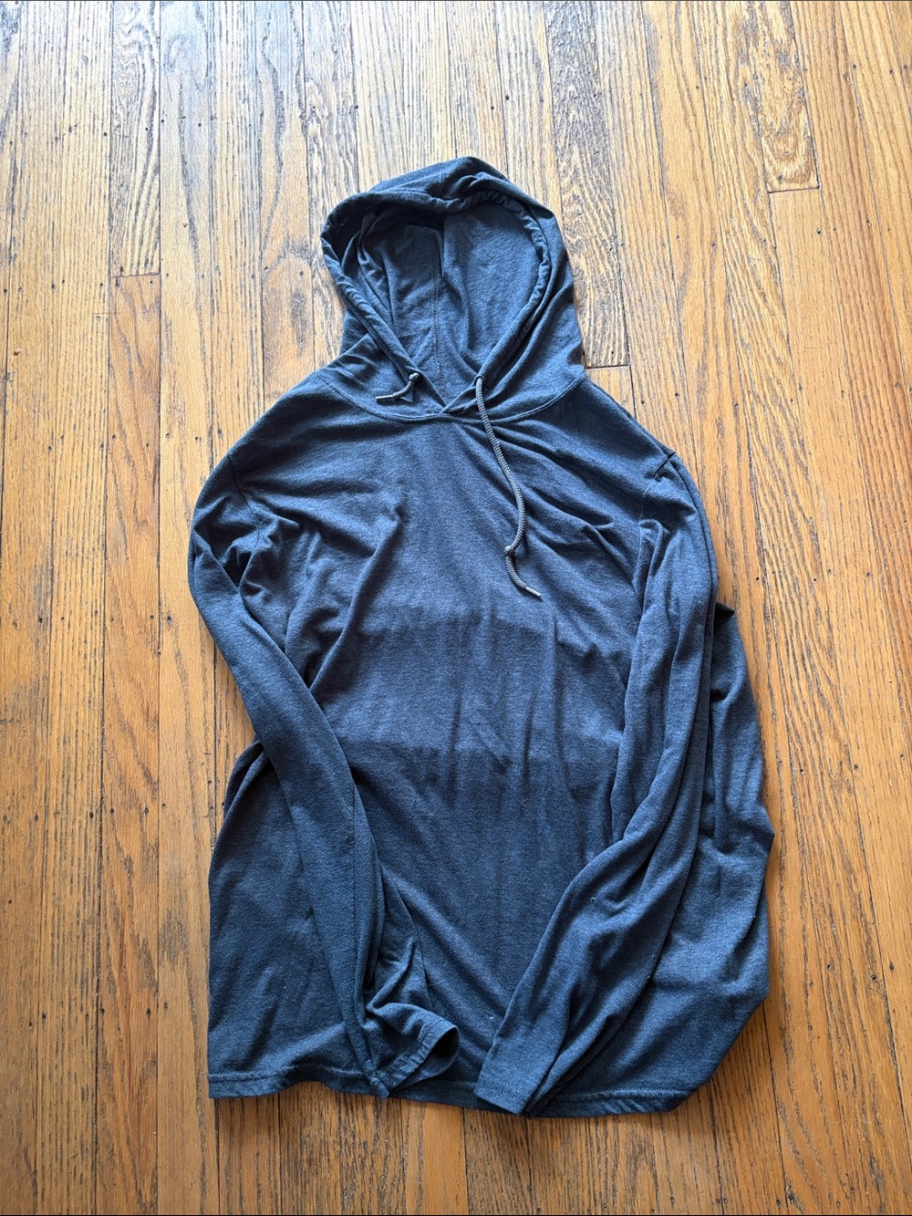 Men's Lightweight Hooded Long-Sleeve Shirt - Slate Blue